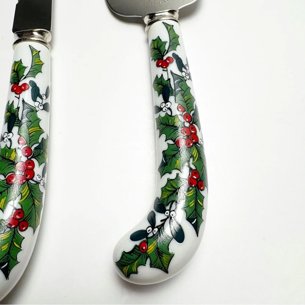 House of Prill Holly Sheffield Stainless Cheese Knife Pie Server Set